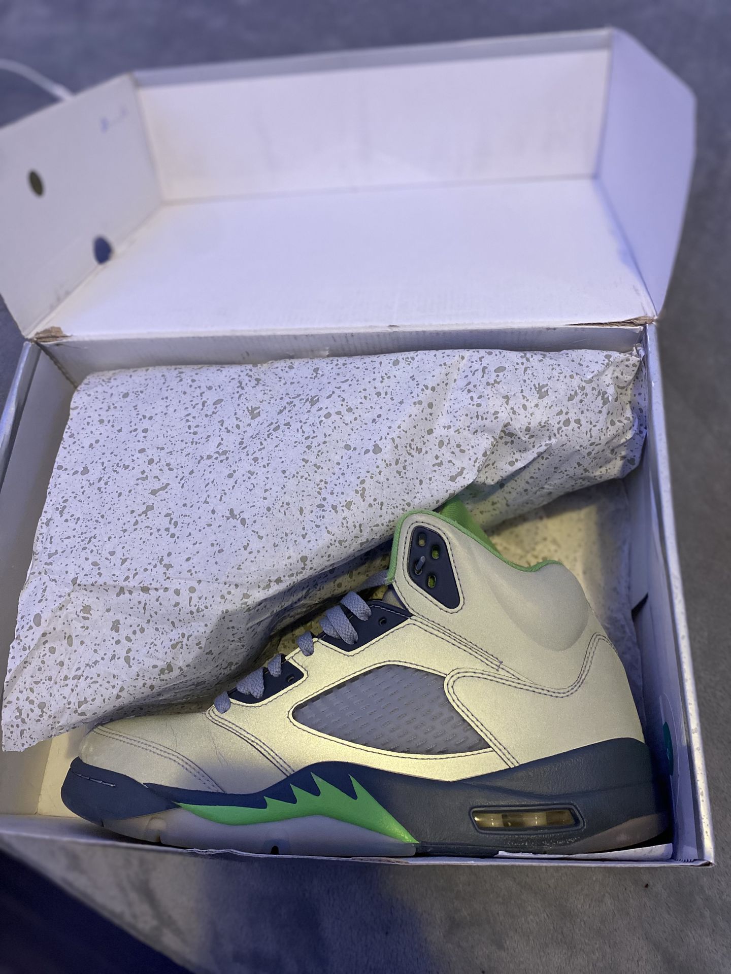 jordan 5 green bean