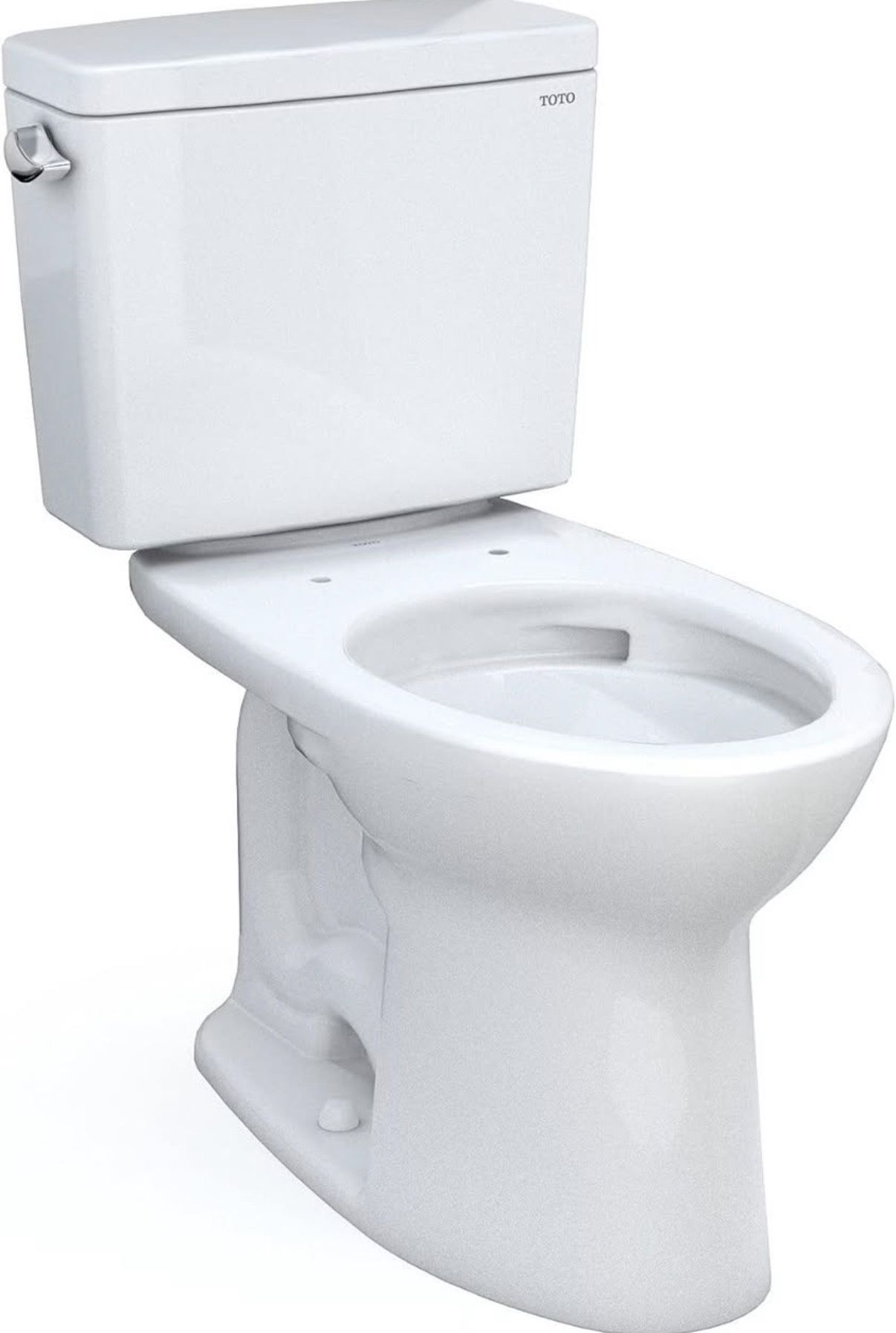 TOTO Drake Two-Piece Elongated 1.6 GPF TORNADO FLUSH Toilet (NO SEAT)