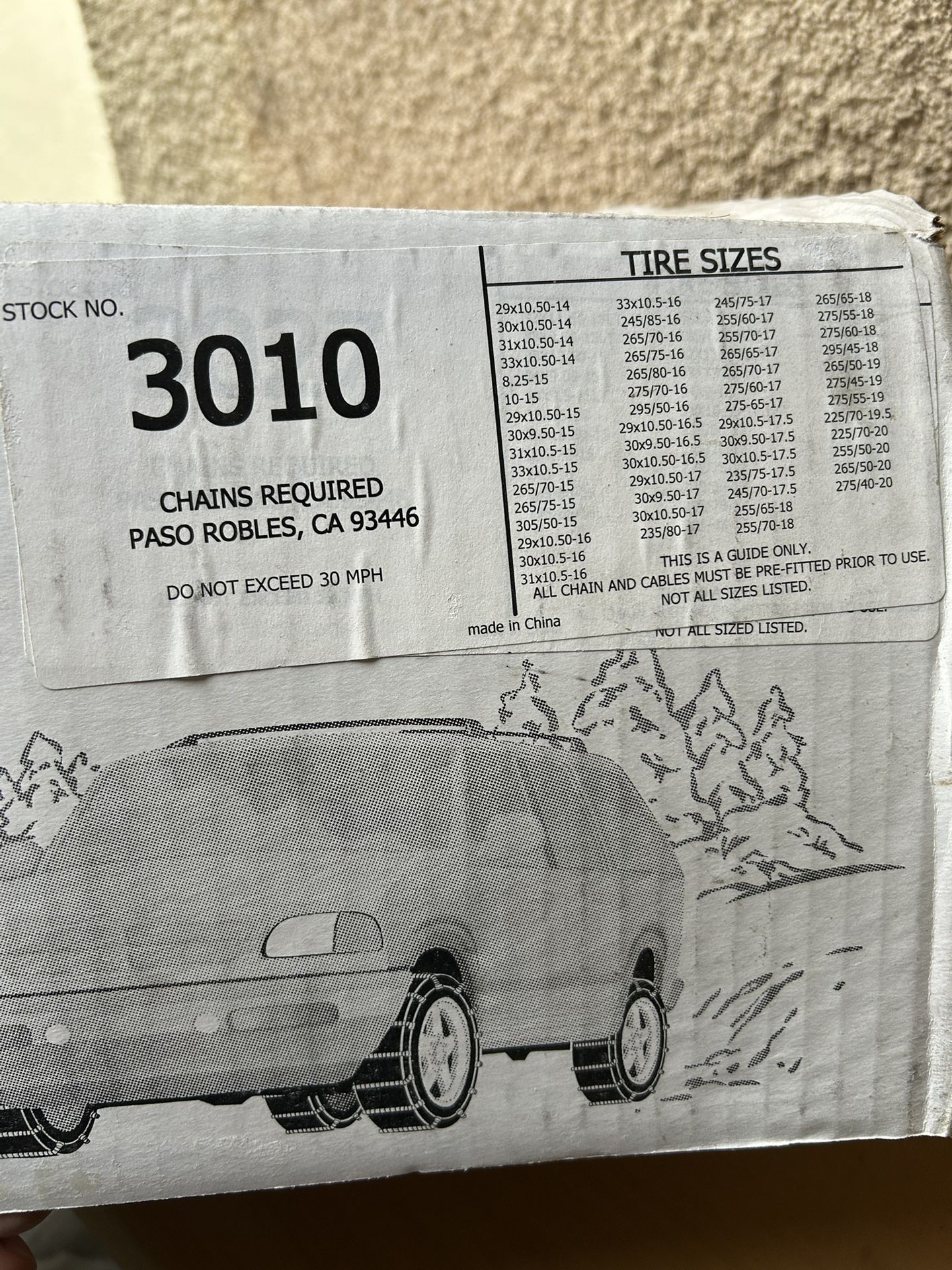 Snow Chains For car