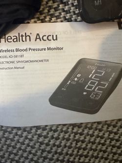 Health accu blood pressure monitor for home use