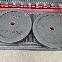 Eleiko 25Kg Bumpers Plates