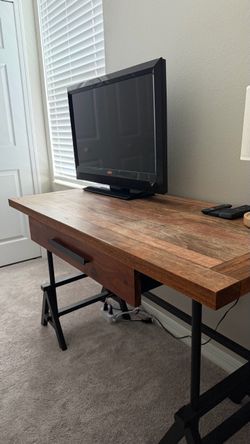 Solid wood desk