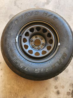 GM Chevy Truck Tire with Rim 255/80R17