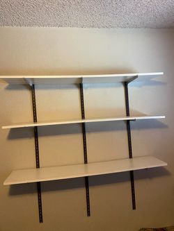 Wall mount shelves