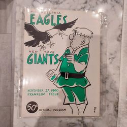 1960 Philadelphia Eagles Program 