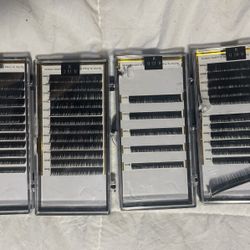 4 Packs Of 1x1 Eye Lashes 