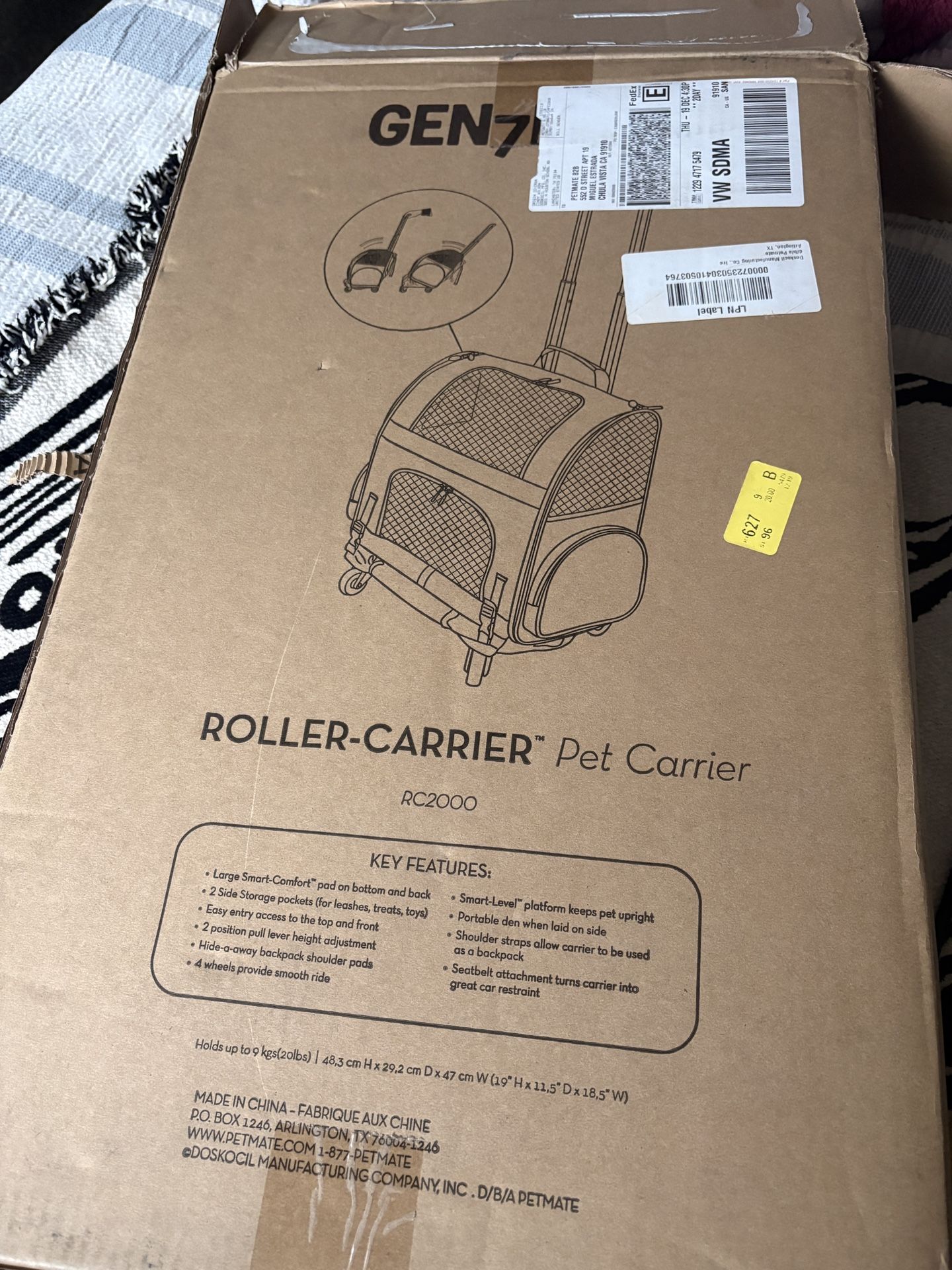 Roller Pet Carrier