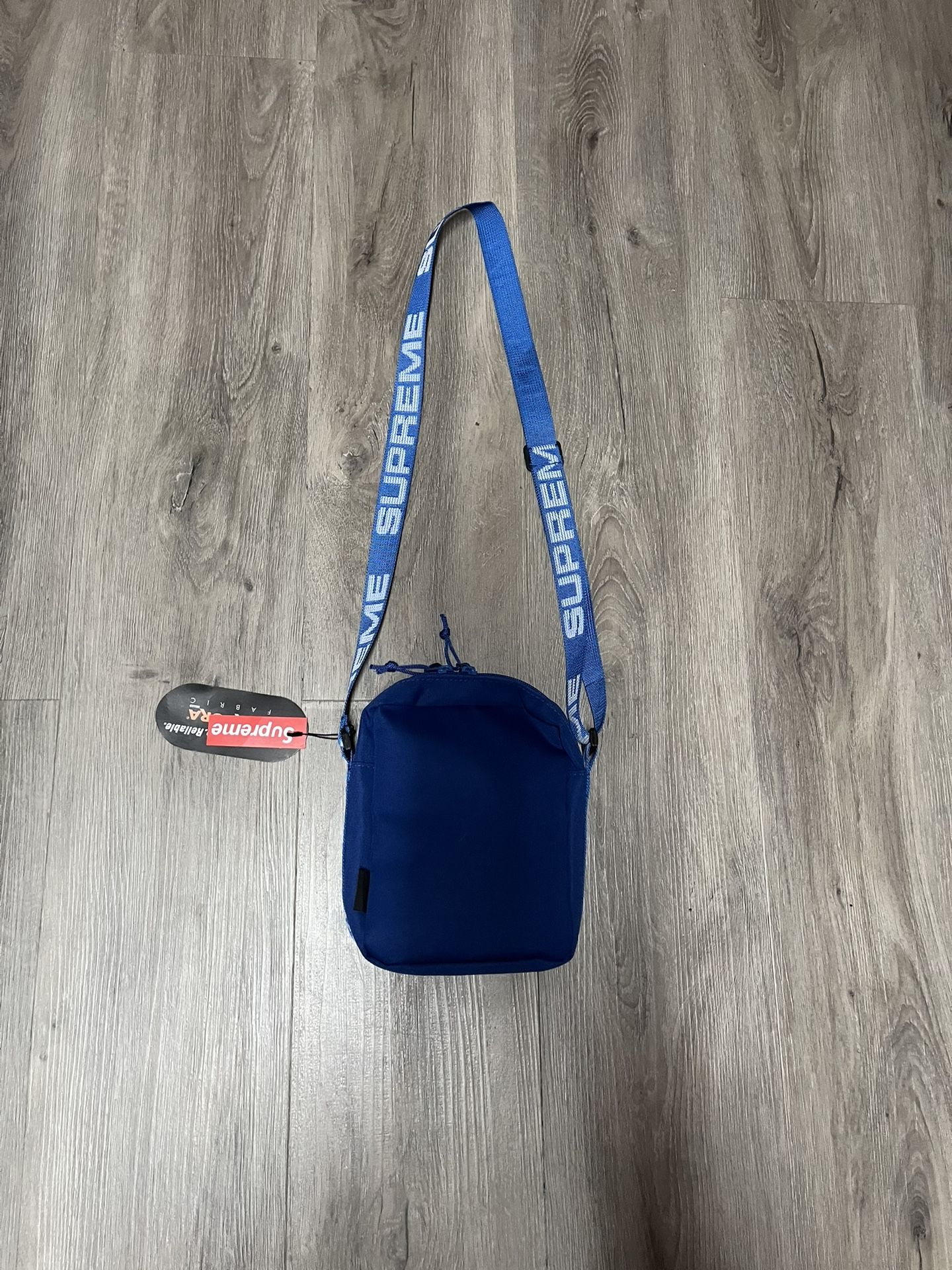 blue supreme side bag