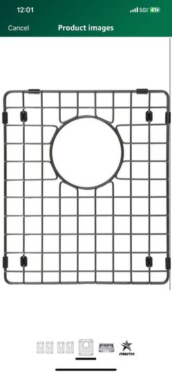 Starstar 50/50 Double Bowl Kitchen Sink Matte Black 304 Stainless Steel Bottom Two Grids (16 x 14)