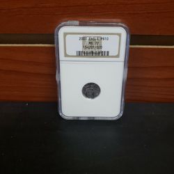 2001 Platinum Eagle $10 MS70 Graded Coin