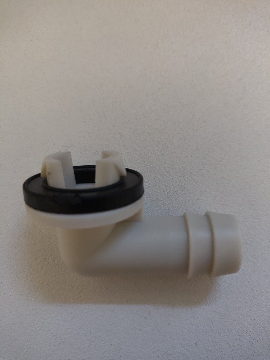 FREE Air Jade 3/5 Inch(15mm) Air Conditioner Drain Hose Connector Elbow Fitting with Rubber Ring, Universal Fit Mini-Split AC Unit and Window AC