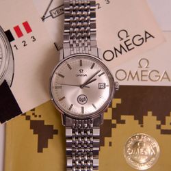 Vintage 1973 Omega De Ville USS 40 Years of Service Automatic Watch