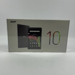New WiFi Only Acer ICONIA TAB A10 64GB Black A22002