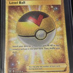 Level Ball Secret Trainer Pokemon Card