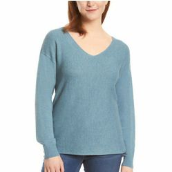Ella Moss Ladies' Ribbed V-Neck Sweater Size XS-2X Available 