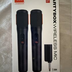 Brand New JBL PartyBox Wireless Mic – 2× Digital Wireless Microphones (Sealed Box)
