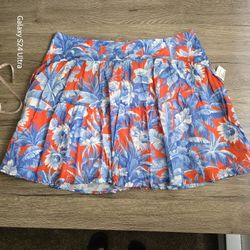 J.Crew Ratti Rio Tiered Mini Skirt Size 16 Floral Pattern 