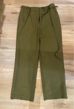 Zara Wide Leg Pants Green