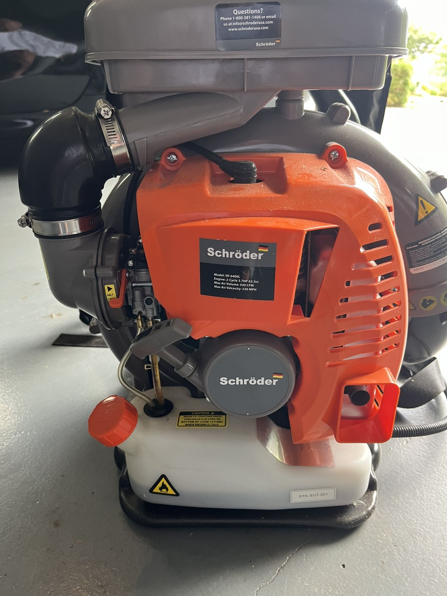 63cc Backpack Leaf Blower