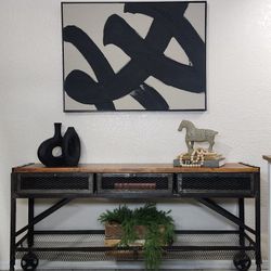 Industrial tv Stand, Table, Entry Table