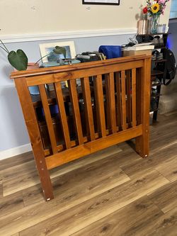 Twin bed frame and mattress