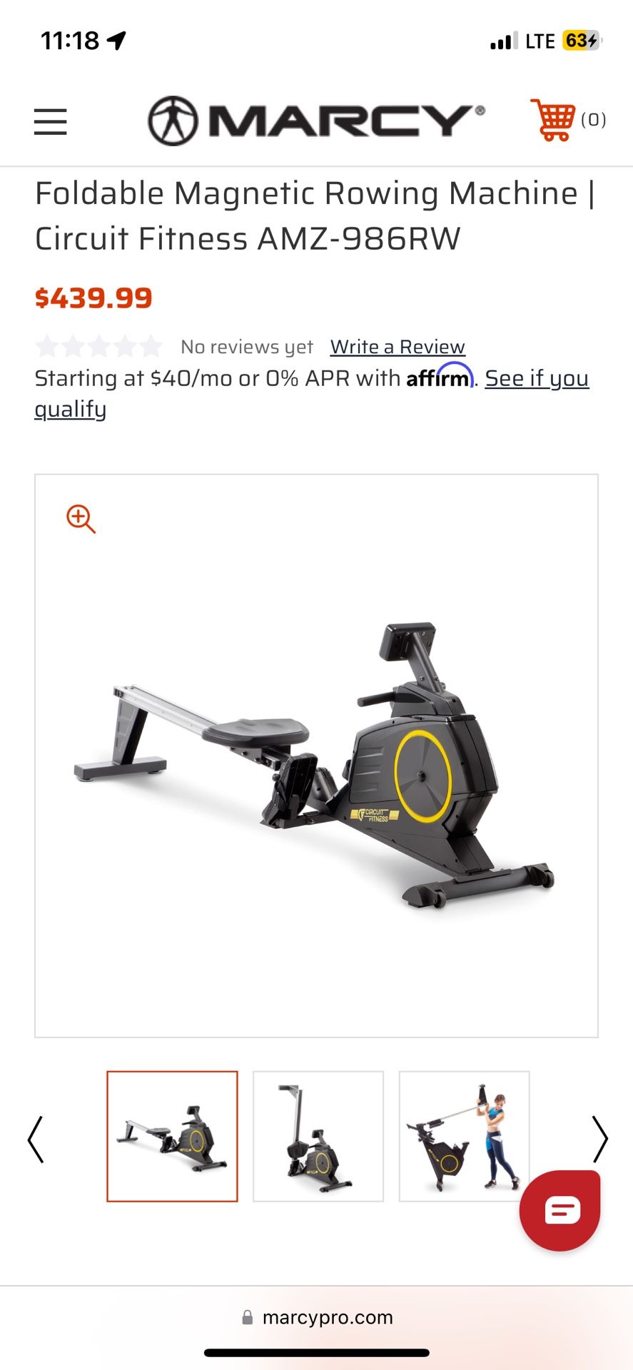 Rowing Machine / Maquina De Remo (Deluxe) New