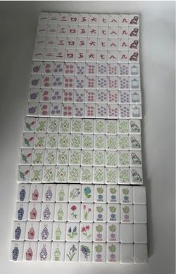 New American Mahjong Set 160 Tiles Pink & Lilac