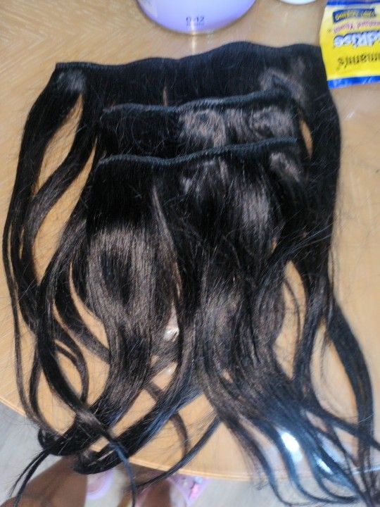 Extensiones De Cabello Natural Negro 12 Inch-120 G 