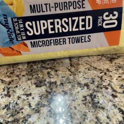 Supersizedw 30 Pack MICROFIBER TOWELS 