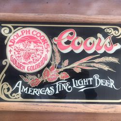Coors Light Beer Sign 