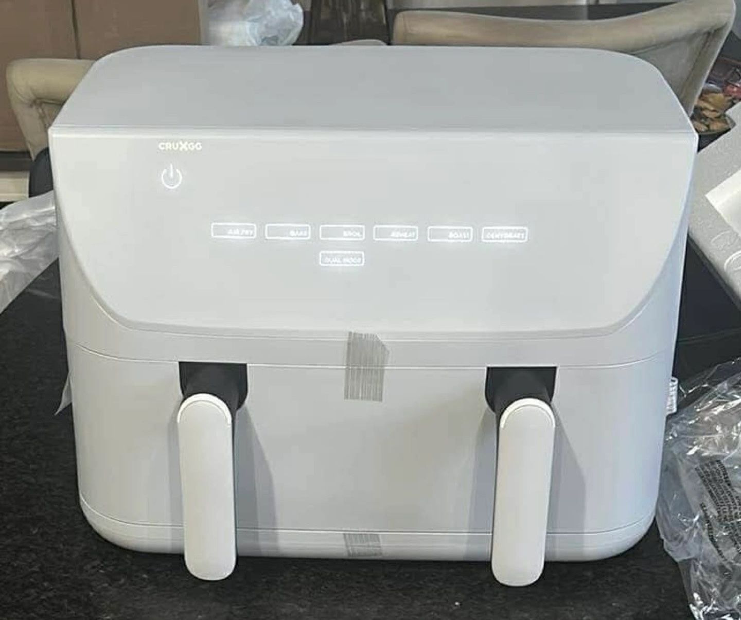 CruxGG Air Fryer 10qt Dual Basket 1700W