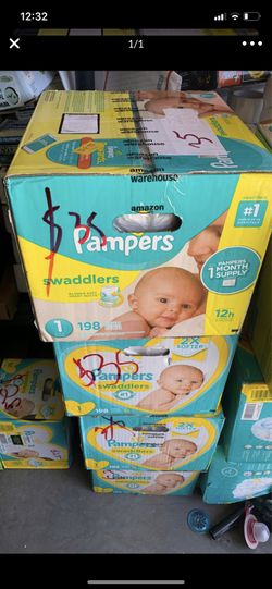 Pampers swaddlers size 1, 198 count