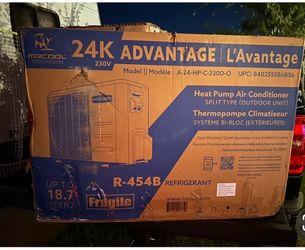 New  24k BTU Ductless Heat Pump Mini Split Air Conditioner