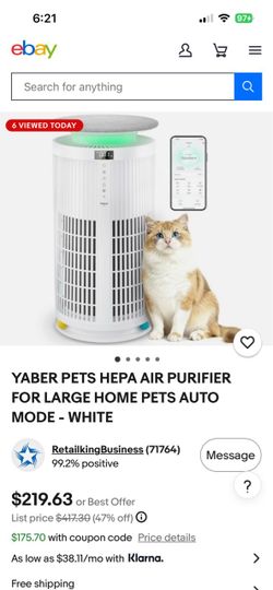 Yaber Hepa Pet Air Purifier
