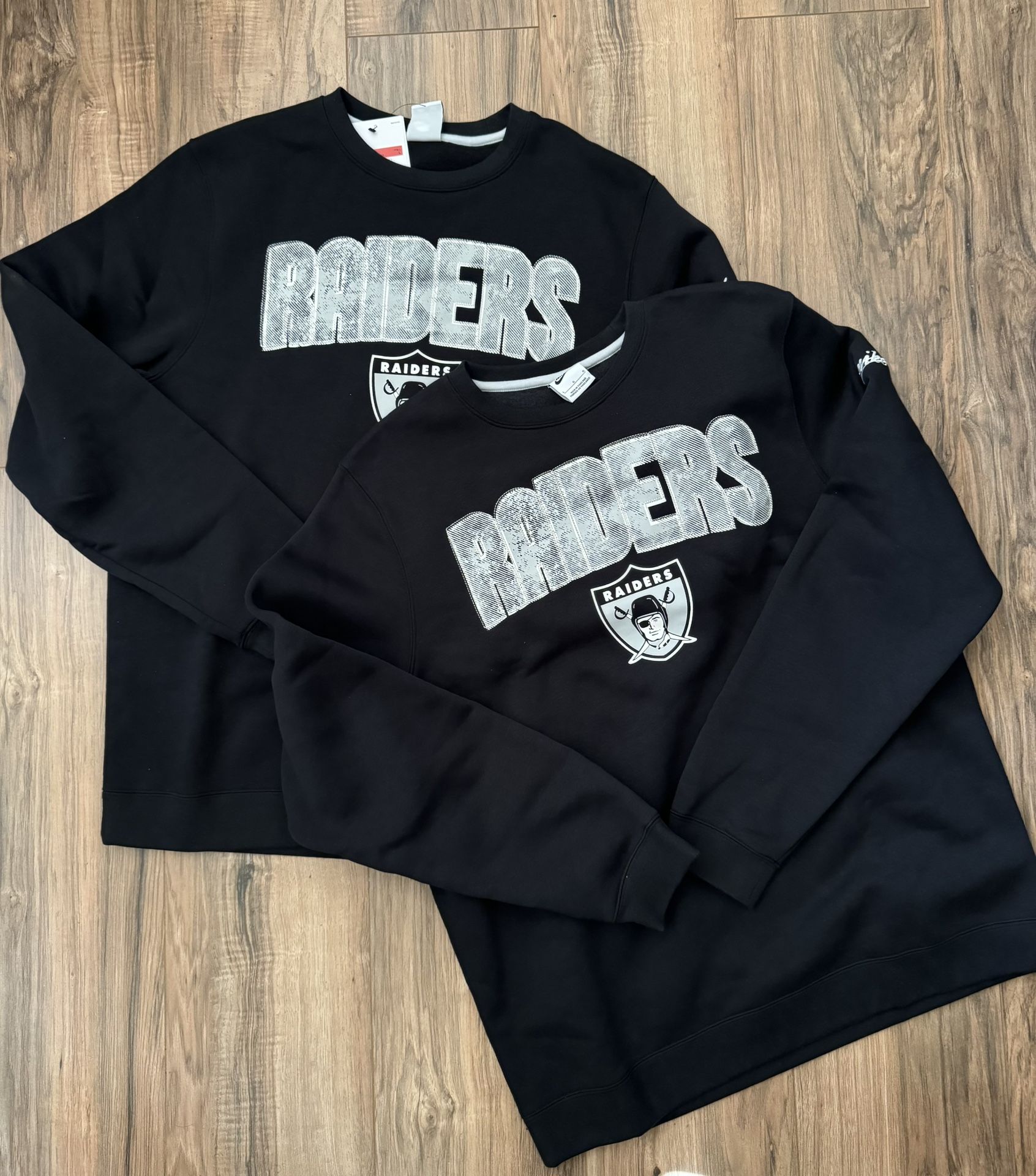 New Men’s Size Large Nike Las Vegas Raiders Crewneck Sweatshirt
