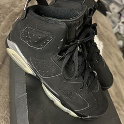 Jordan 6 Retro Chrome Metallic Silver Size 6y