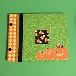 Handmade Halloween Scrapbook Book