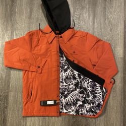 Body Glove Coaches Jacket Blanton Orange Size Medium