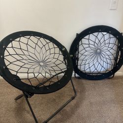 Foldable Collapsible Bungee Chair Lounge In Comfort Set Of 2