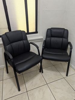 Leather Waiting Room Chairs with Padded Arms