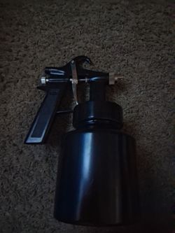 Black Paint Spray Gun with Cup
