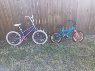 Kids bicycles.