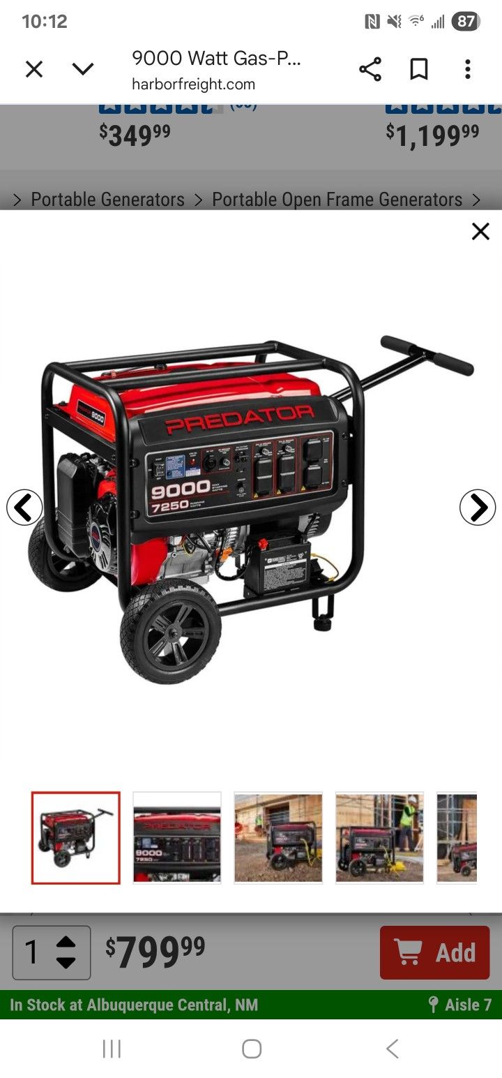 Predator 9000 Generator