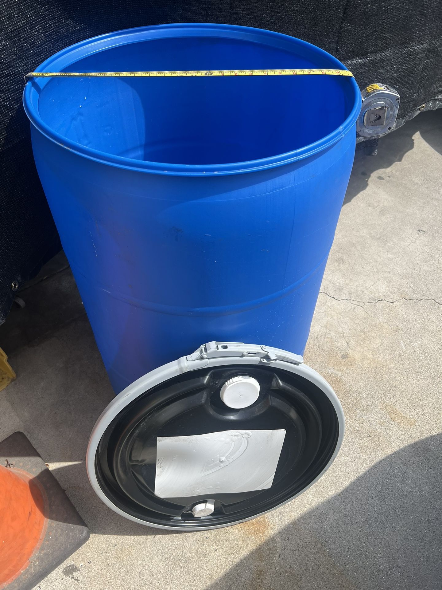 55 gallon drum open top 15 available $25 each also have brand new ones for $35 each