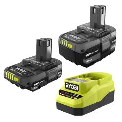ONE+ 18V Lithium-Ion Starter Kit with 2.0 Ah Battery, 4.0 Ah Battery, and Charger