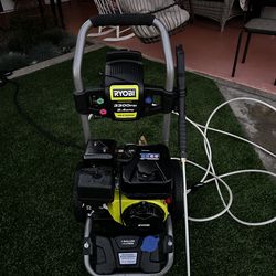 New ryobi 3300psi gas pressure washer. Try before you buy. $265. Pick up only.
