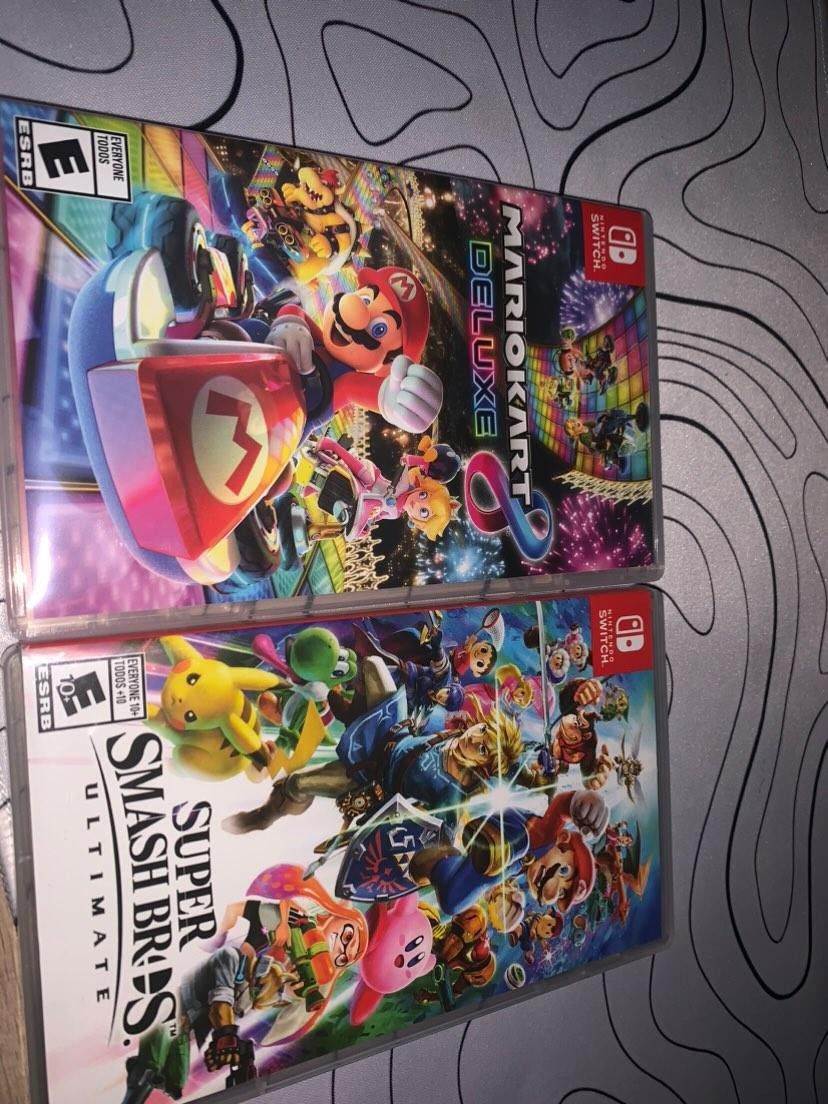 Super Smash Bros Ultimate And Mario Kart 8 