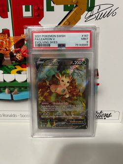 PSA 9 Leafeon V (Evolving Skies)