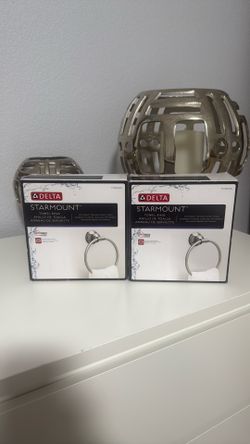 Lot2 Delta Starmount STM46-BN Towel Ring in SpotShield Brushed Nickel