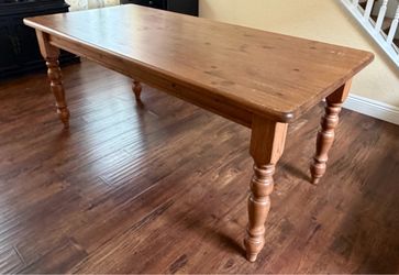 Pottery Barn Solid Wood Farmhouse Dining Table